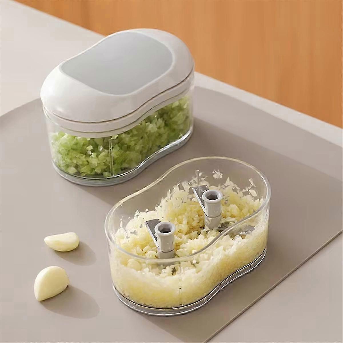 Fast cutting Hand push garlic cutter