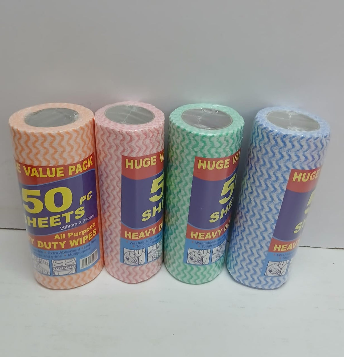 Coloured kitchen towels