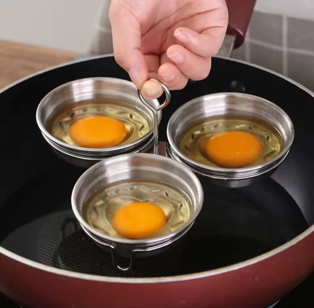 3 in 1 stainless steel egg poacher