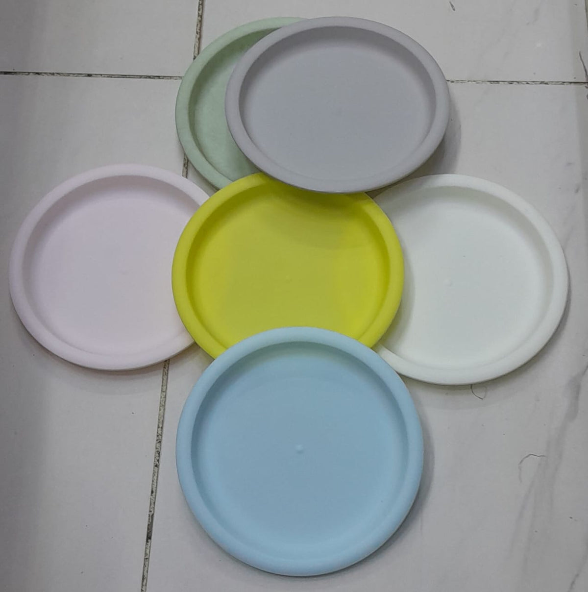 Colourful eco-friendly plates