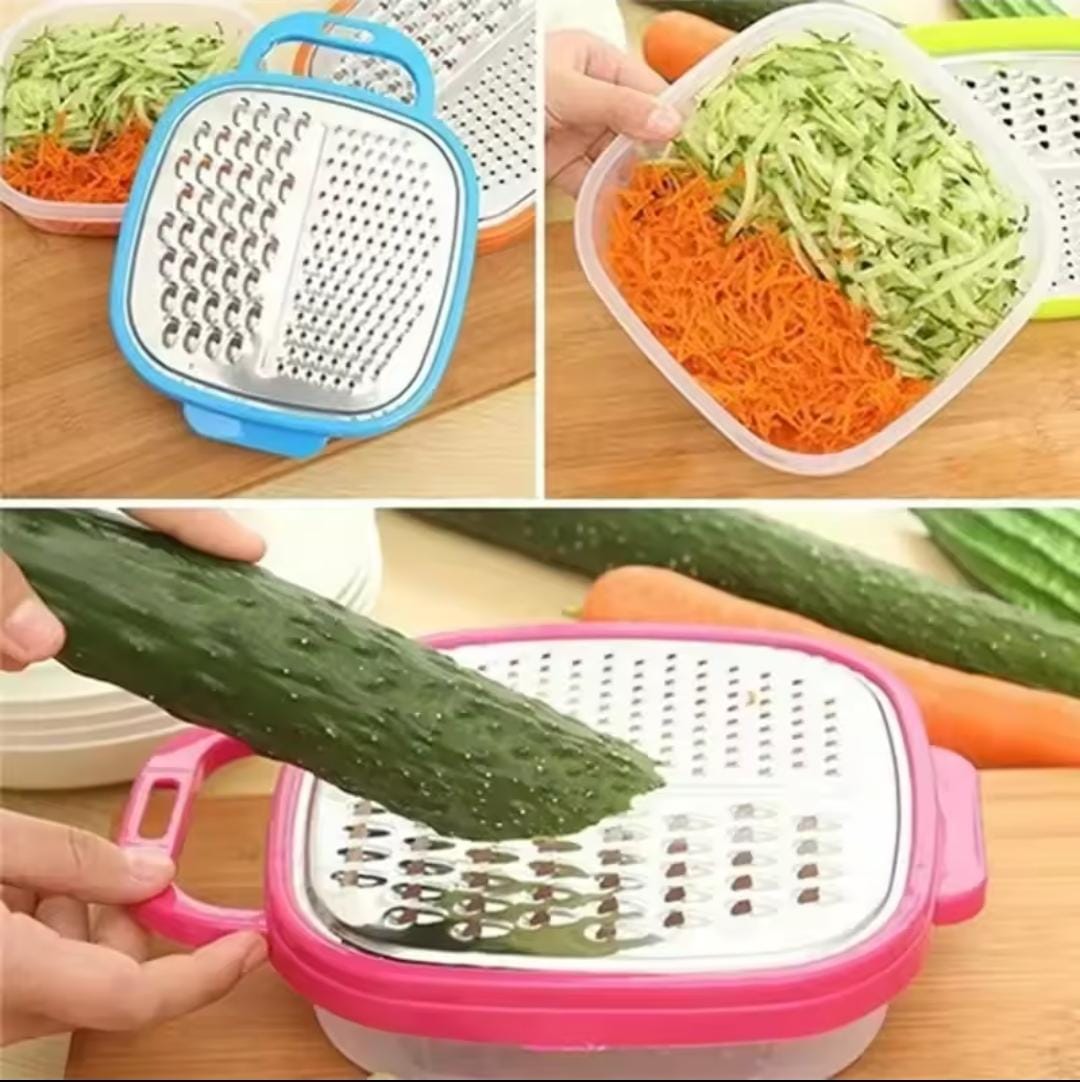 Manual grater with bowl