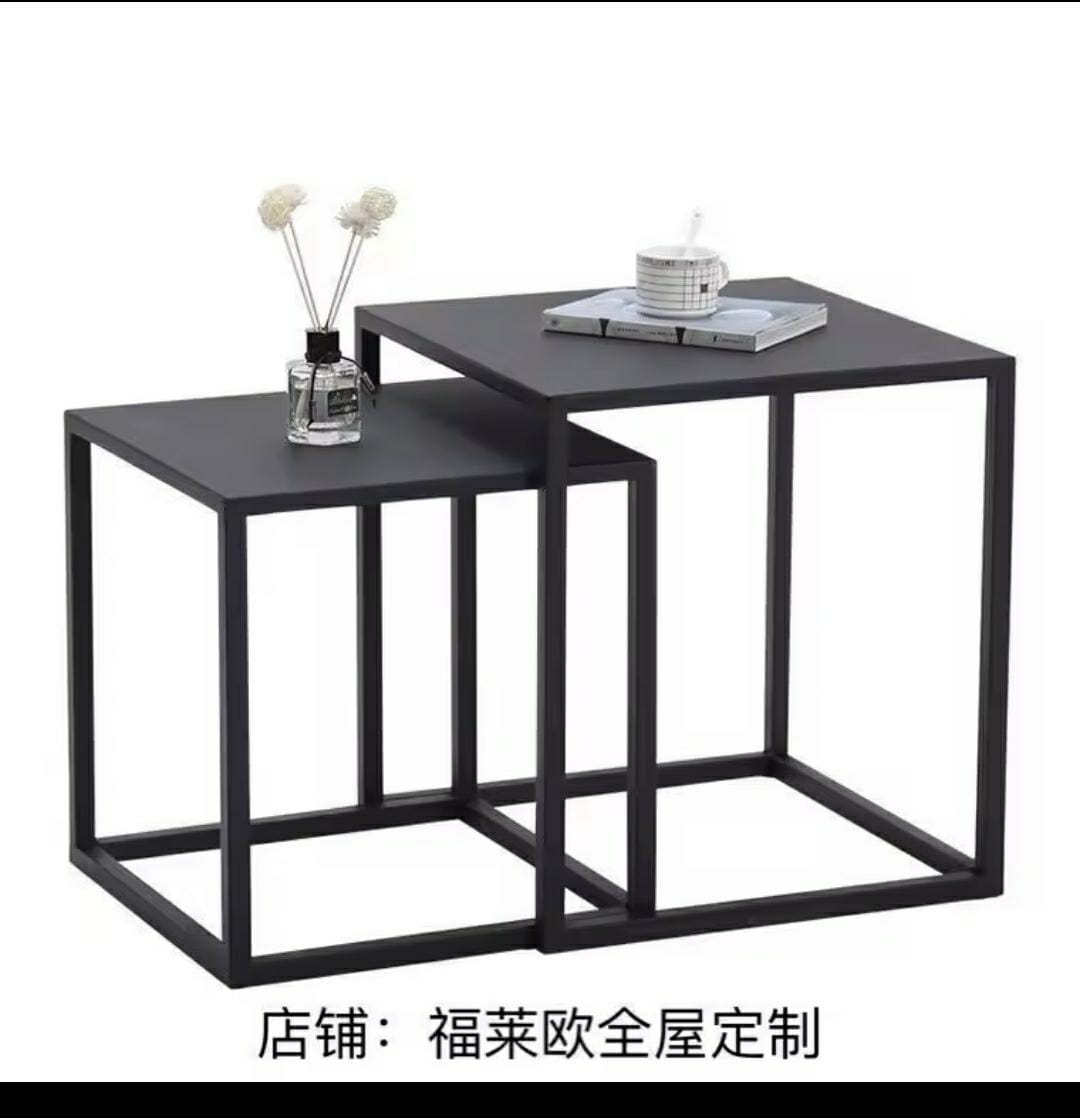 2 in 1 NORDIC METALLIC SIDE TABLE