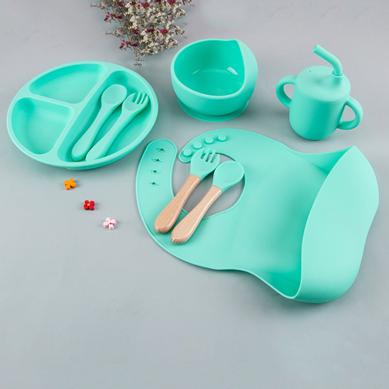Eco friendly silicone feeding set