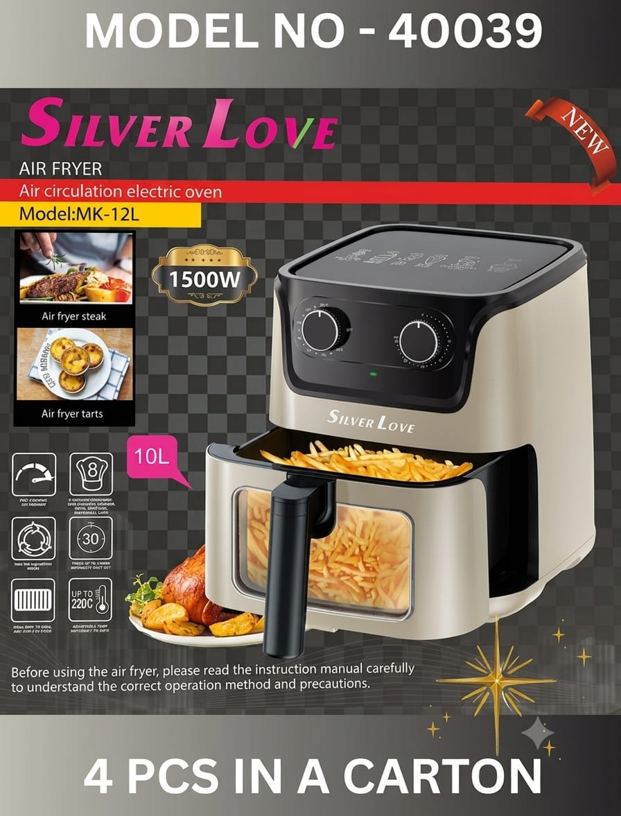 10 l silver love airfrier