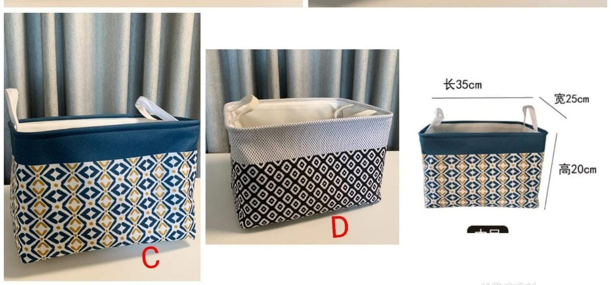Large closet basket storage organizer