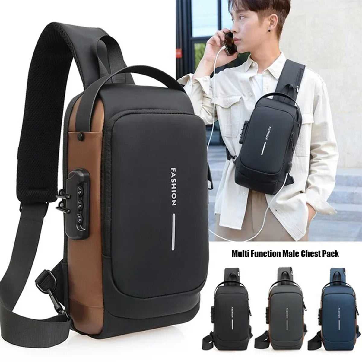 men sling bag