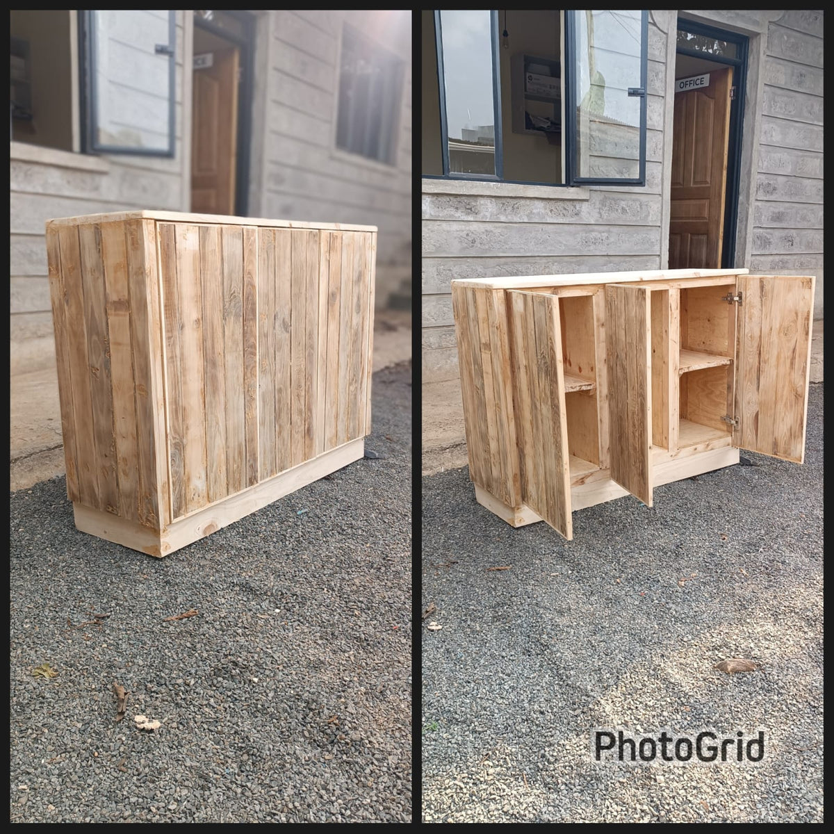 Rustic sideboard cabinet