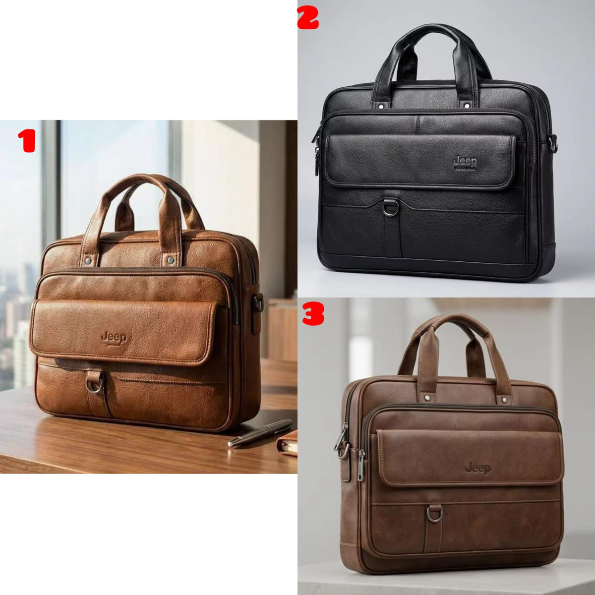 Jeep Executive Laptop Bag Crossbody