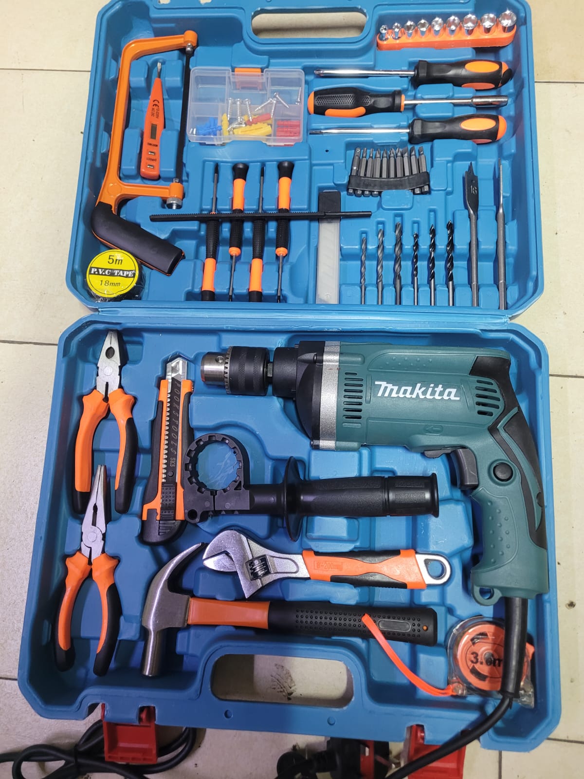 Corded drill set