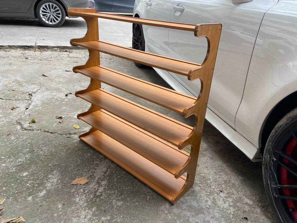 6 layer bamboo shoe rack